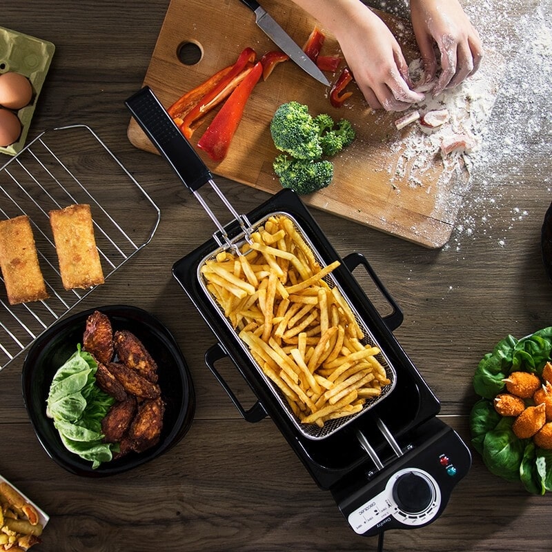 3L Electric Deep Fryer – Crispy Fries at Home, Easy Clean