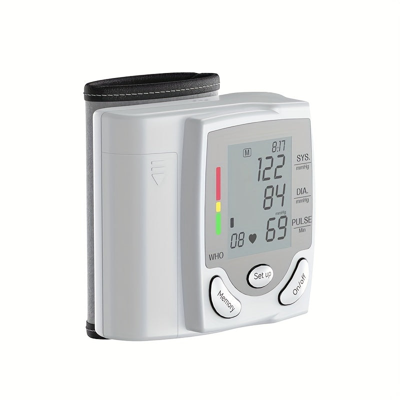 Wrist Blood Pressure Monitor — Digital BP & Heart Rate Tracker