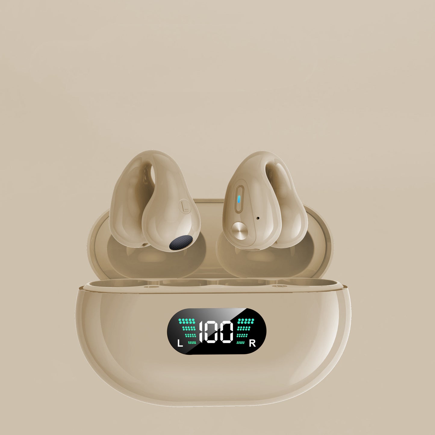 Bone Conduction Ear Clip Earbuds — Bluetooth 5.3, HIFI Bass, Sports