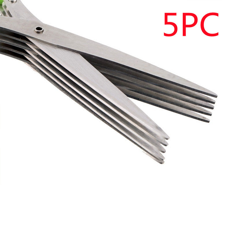 Multi-Blade Herb & Green Onion Scissors – Stainless Steel