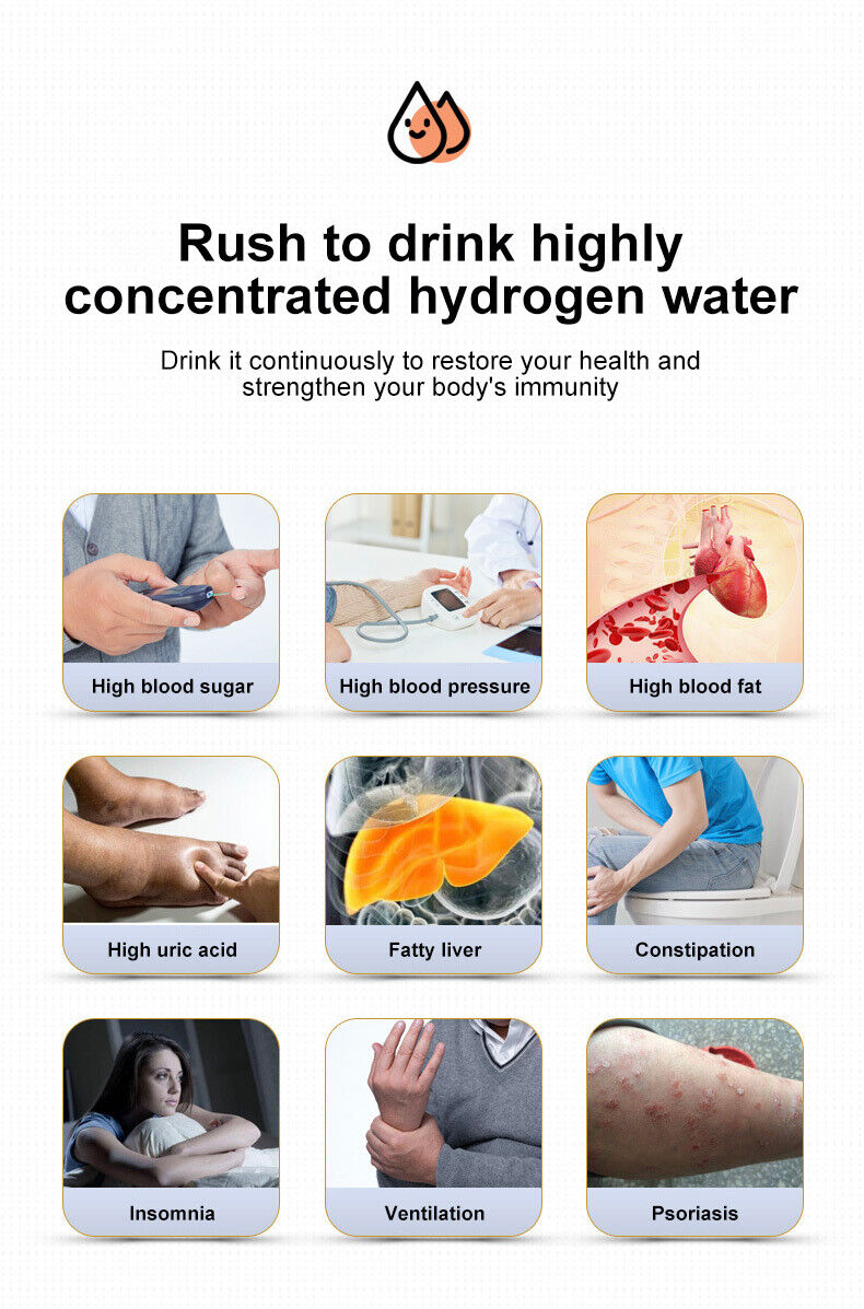 Hydrogen Water Bottle — Electrolysis Infused, BPA-Free, 3-Minute Charge