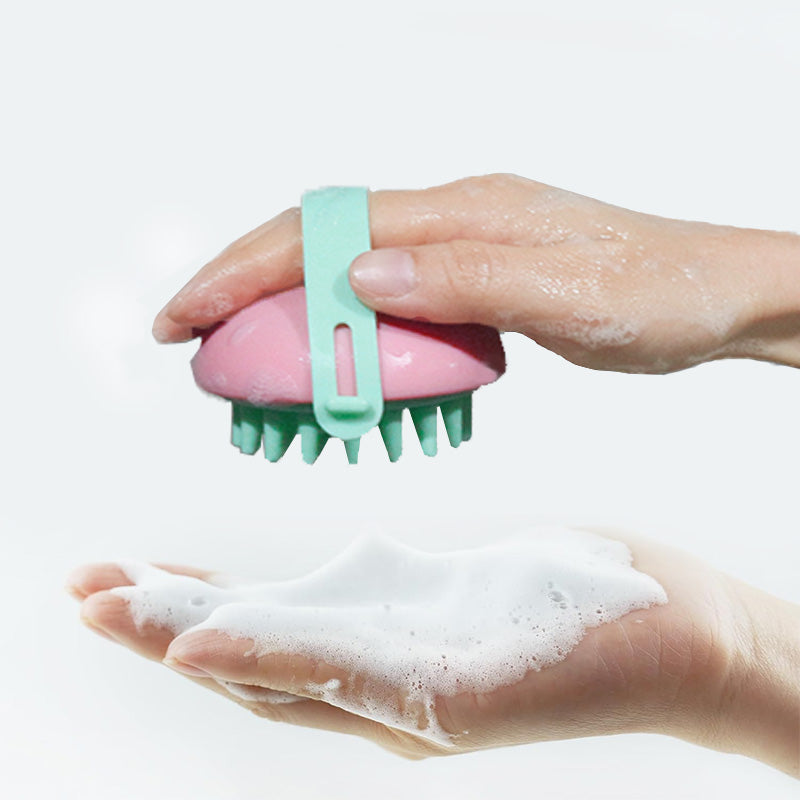 Scalp Massager Shampoo Brush — Waterproof, Detachable Head
