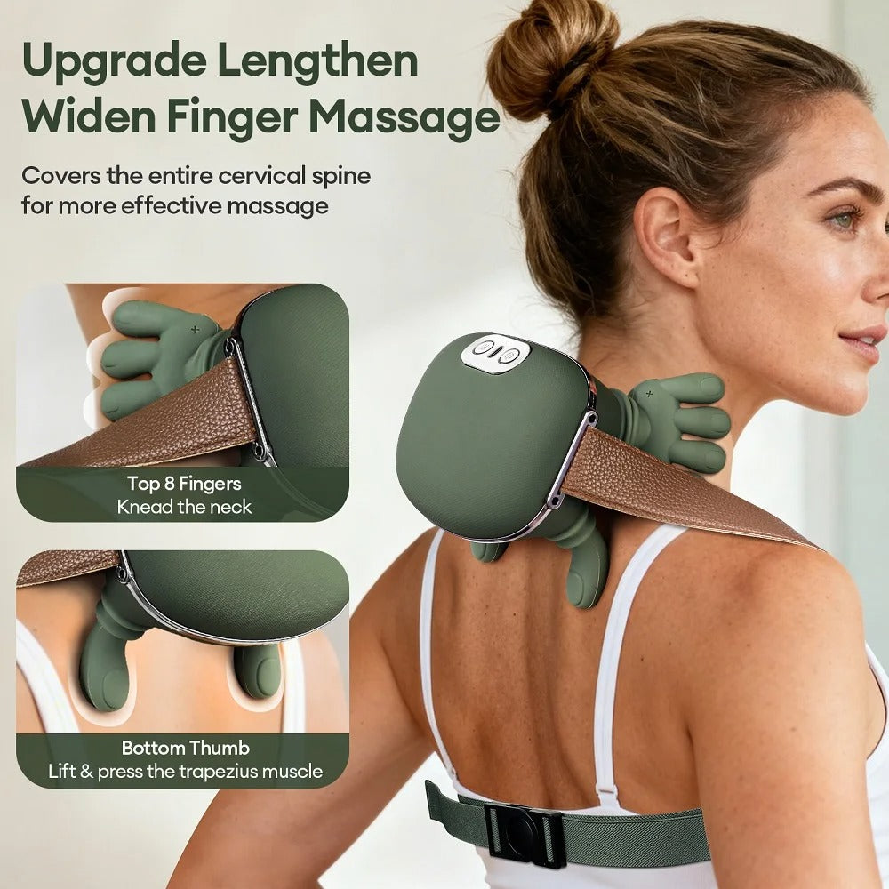 Wireless Neck & Shoulder Massage Shawl — Bionic Kneading, Brushless Motor