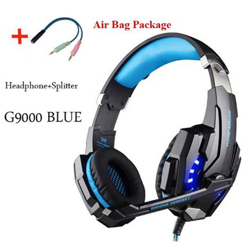 Wired Gaming Headset — Surround Sound, Deep Bass & Mic