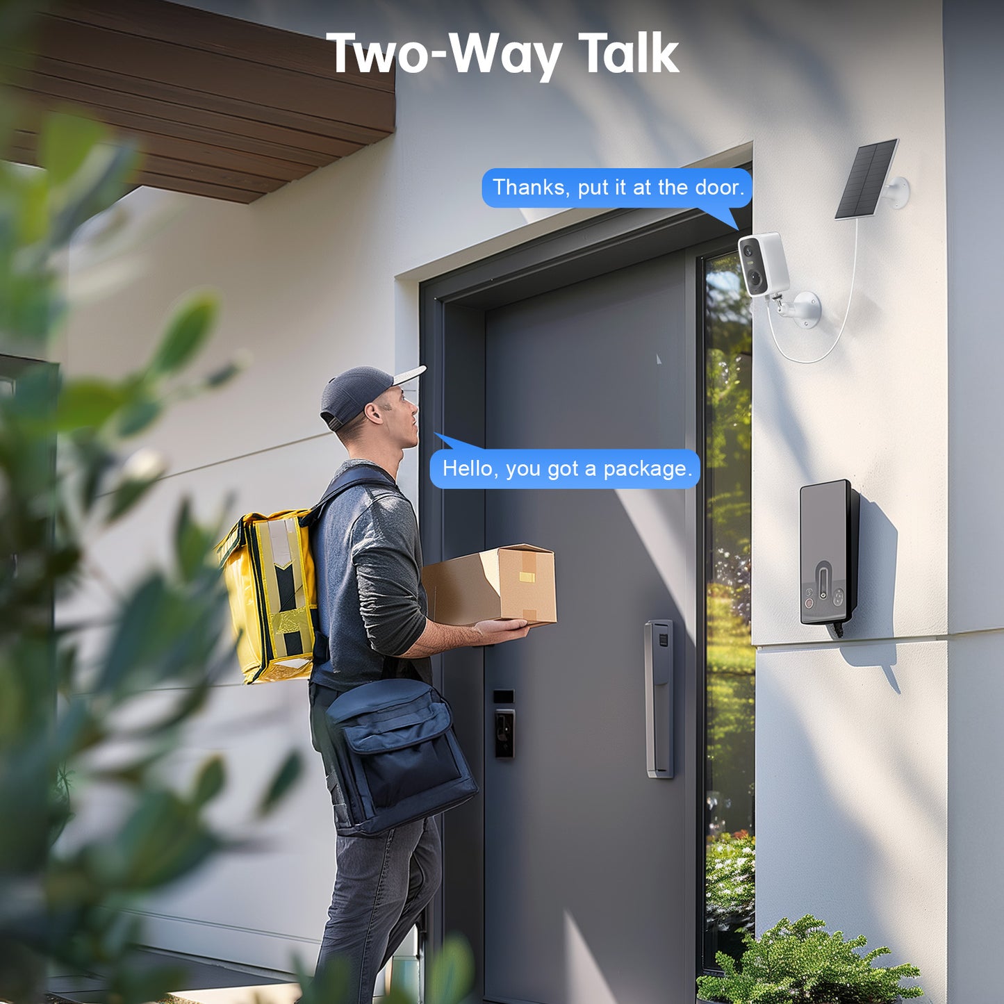 Solar WiFi Security Camera — 2K, 5000mAh, Human Detection