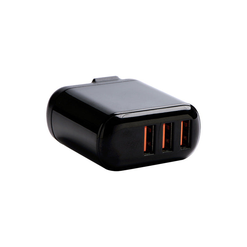 3-Port USB Fast Charger — 3.4A with LED Display, Travel-Ready