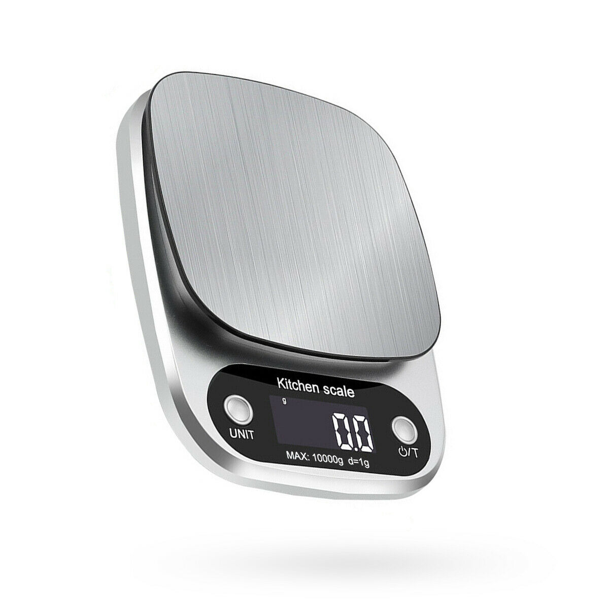 Digital Kitchen Scale – 22lb Capacity, Stainless Steel, 1g Precision