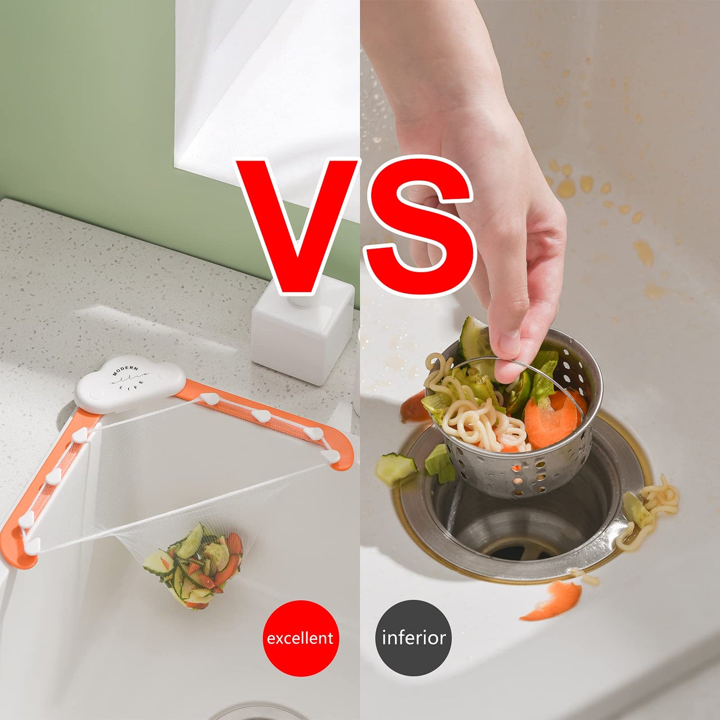 Sink Drain Filter Screen – Triangular, Anti-Clog Kitchen Gadget