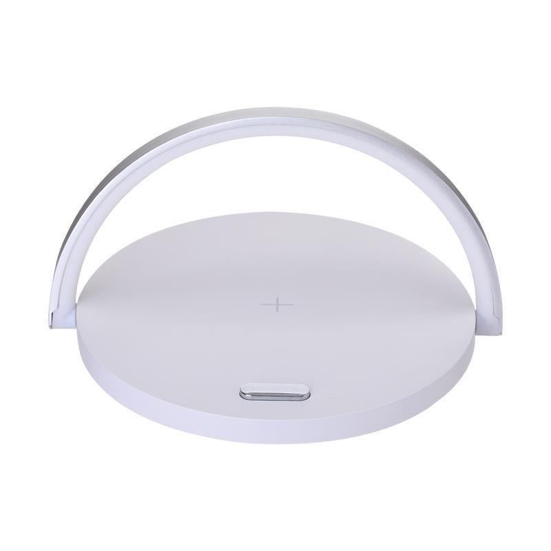 3-in-1 Wireless Charger Stand & LED Lamp — Charge, Light, Organize
