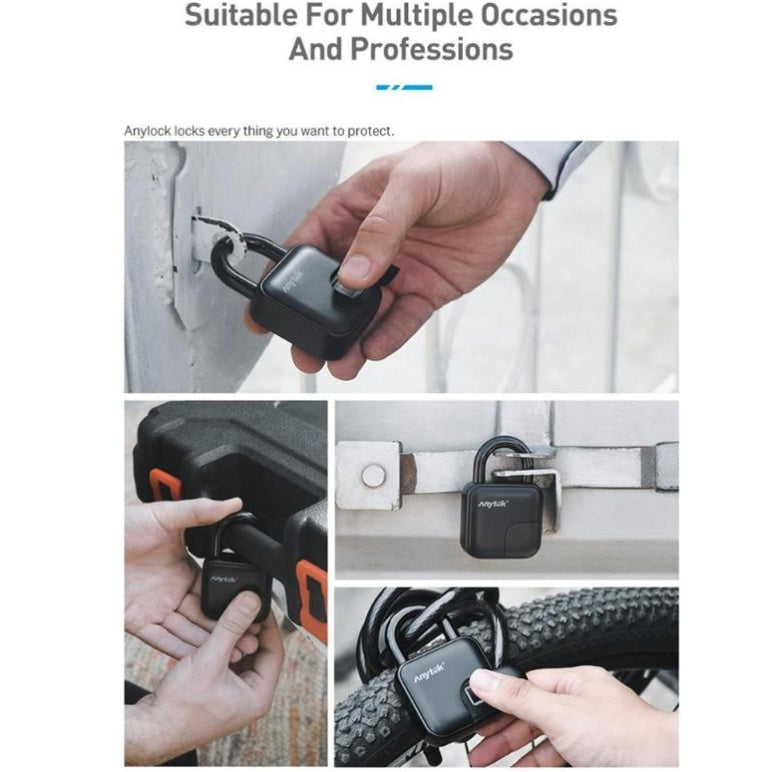 Fingerprint Padlock – Waterproof Smart Lock, No Key Needed