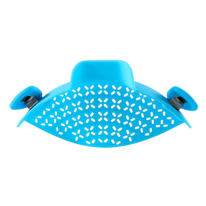 Silicone Pot Drain Stopper — No-Spill Strainer Lid Clip