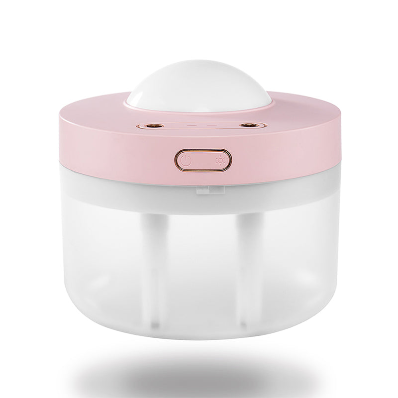 Projection Humidifier & Night Light – Rotating, Dual Spray