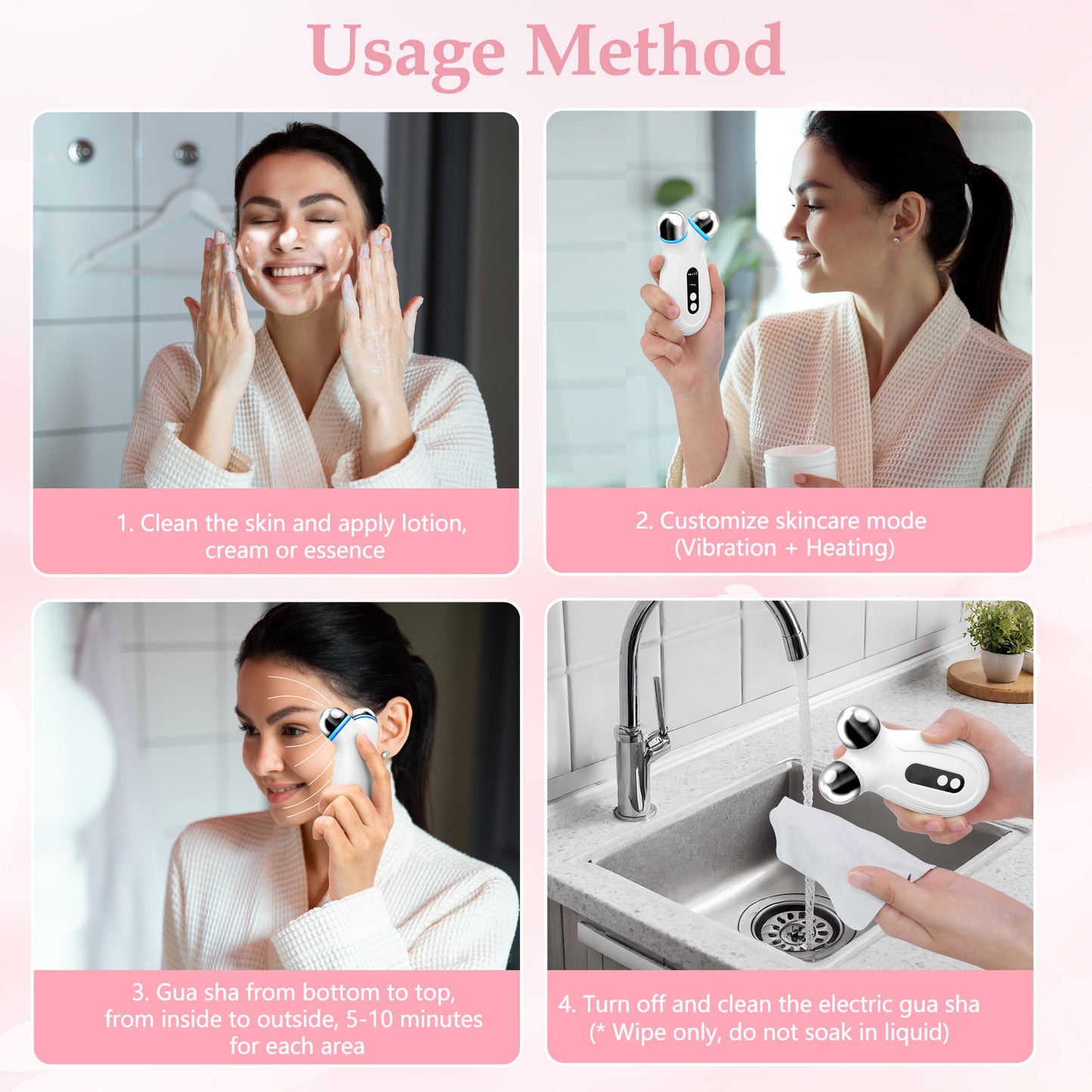 Anti-Aging Microcurrent Facial Device — Boosts Skincare Absorption