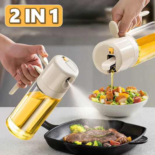 2-in-1 Oil & Vinegar Spray Bottle – BBQ & Kitchen Mister