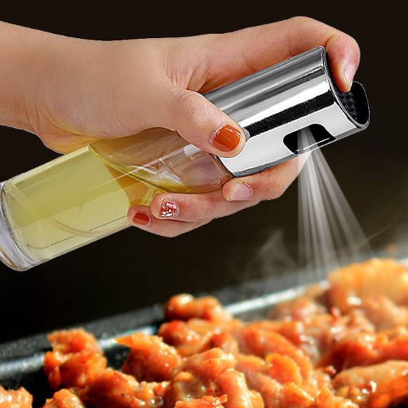BBQ Oil Spray Bottle – Push-Pump, Leakproof, Kitchen & Grill