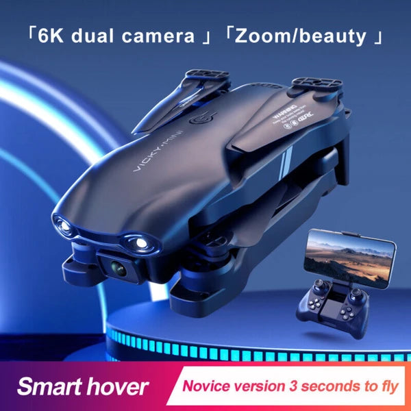 Foldable RC Drone – 6K Dual Camera, WiFi FPV, Quadcopter