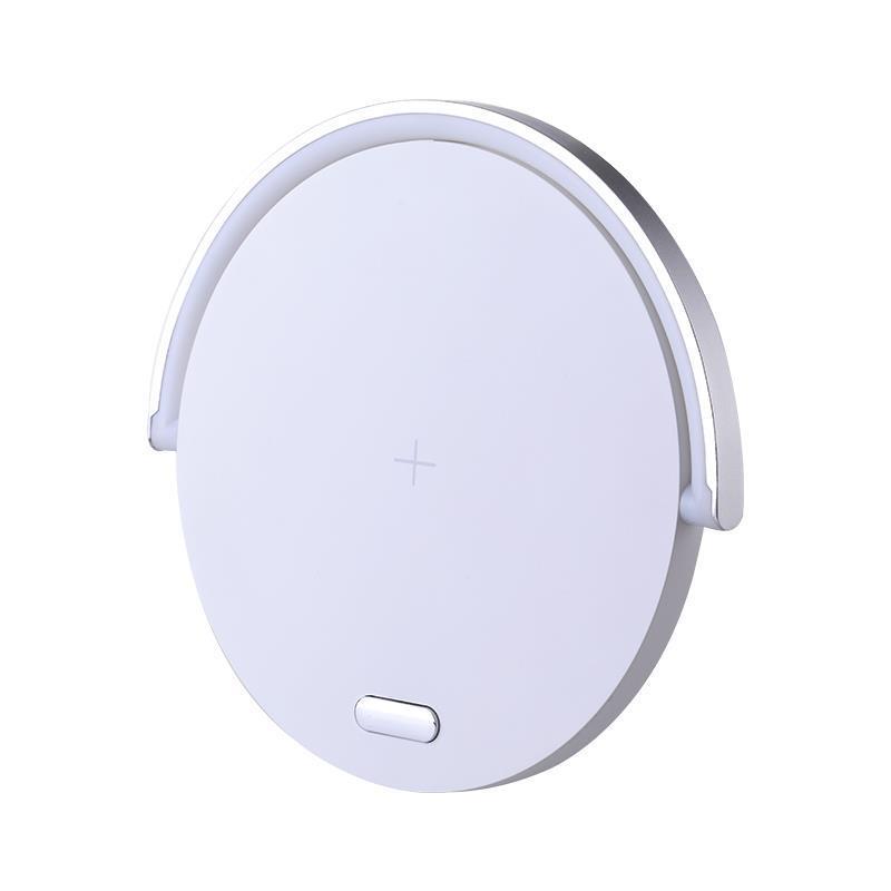 3-in-1 Wireless Charger Stand & LED Lamp — Charge, Light, Organize