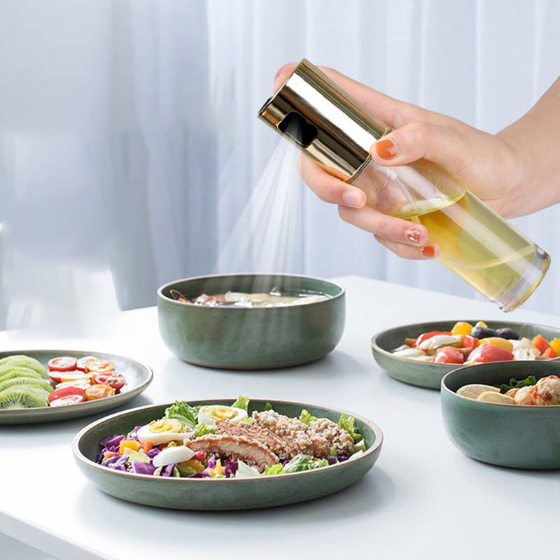 BBQ Oil Spray Bottle – Push-Pump, Leakproof, Kitchen & Grill