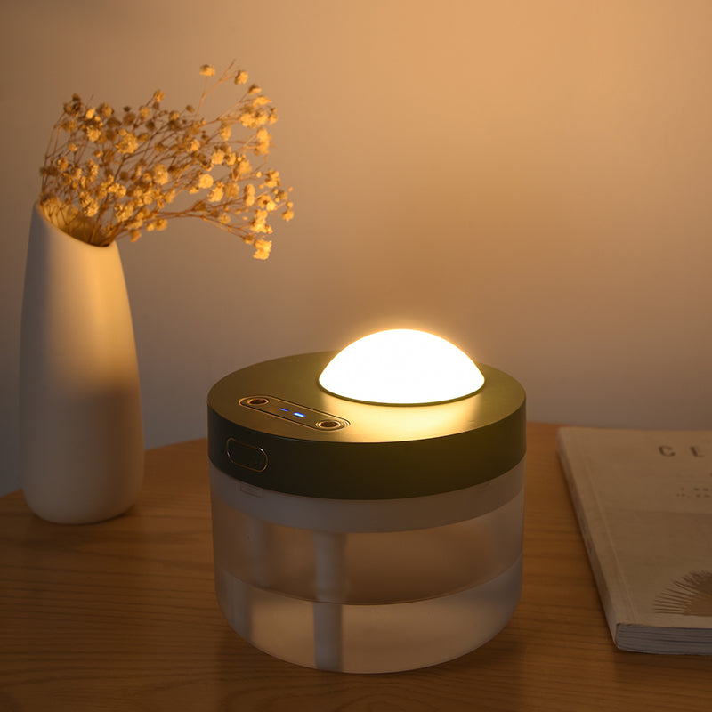 Projection Humidifier & Night Light – Rotating, Dual Spray