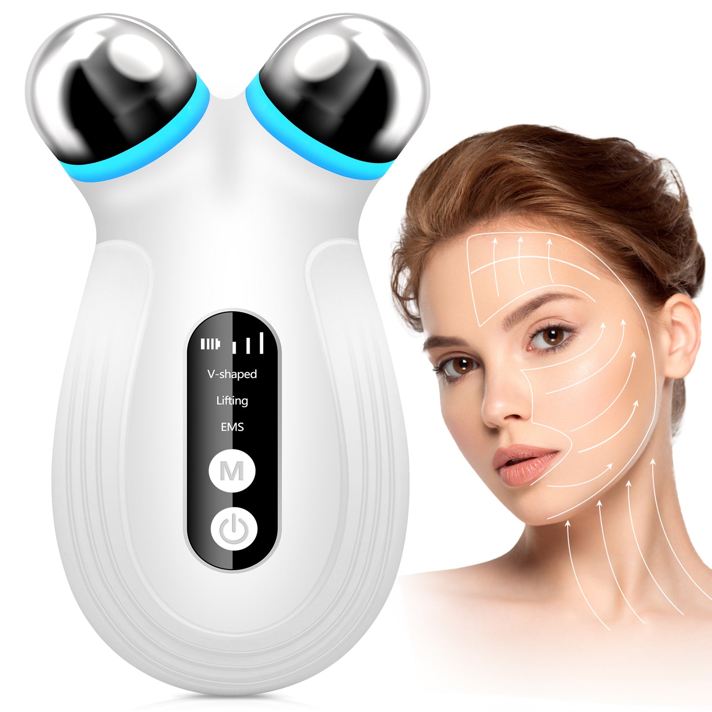 Anti-Aging Microcurrent Facial Device — Boosts Skincare Absorption