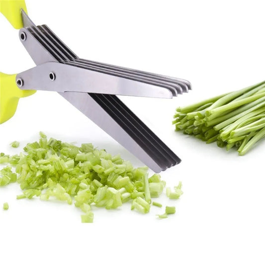 Multi-Blade Herb & Green Onion Scissors – Stainless Steel