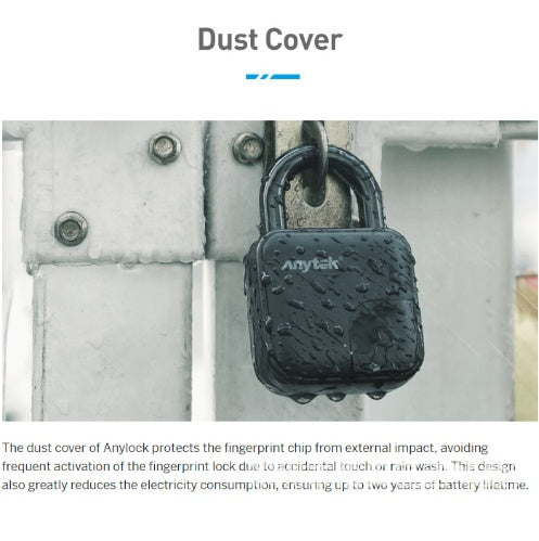 Fingerprint Padlock – Waterproof Smart Lock, No Key Needed