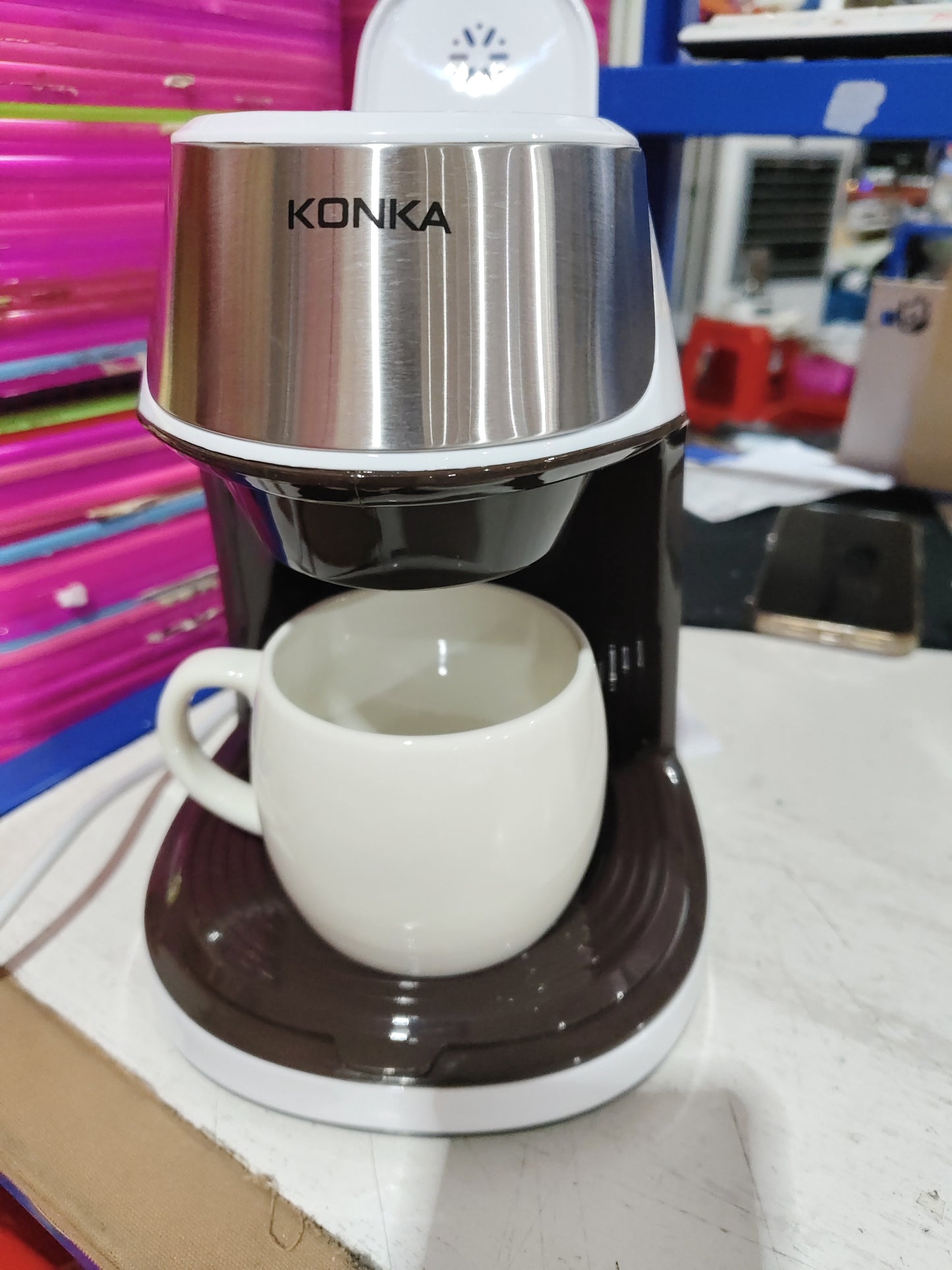 Mini Automatic Coffee Maker – Compact Home & Office Brewer