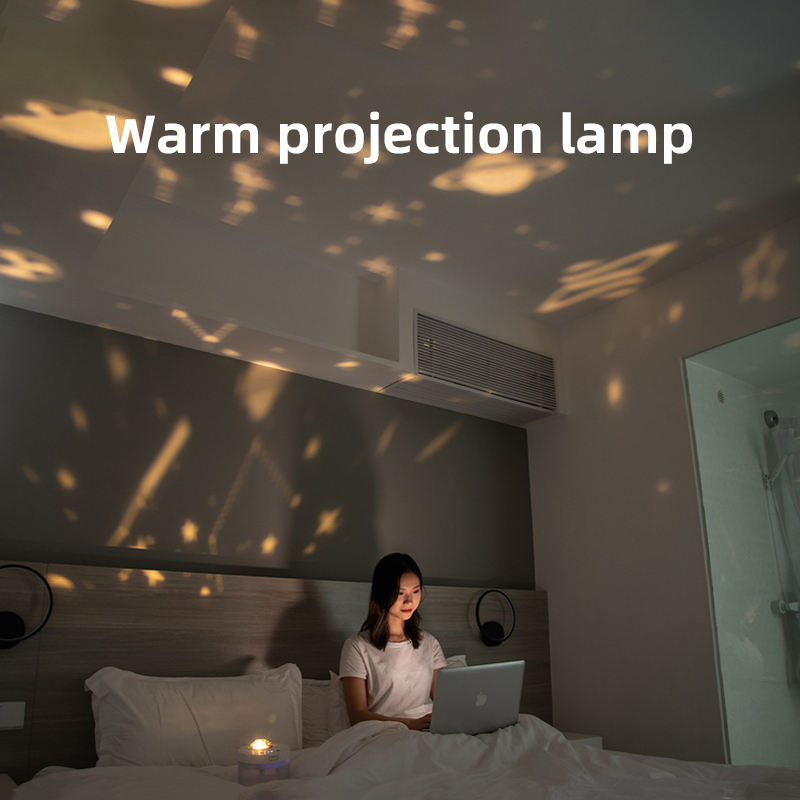 Projection Humidifier & Night Light – Rotating, Dual Spray