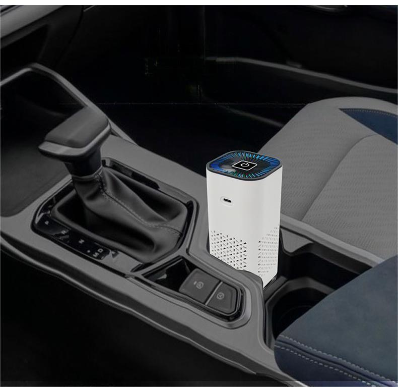 Portable Car & Home Air Purifier – Negative Ion, Removes Dust & Smoke