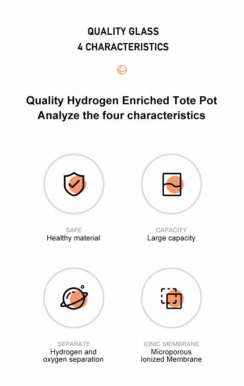 Hydrogen Water Bottle — Electrolysis Infused, BPA-Free, 3-Minute Charge