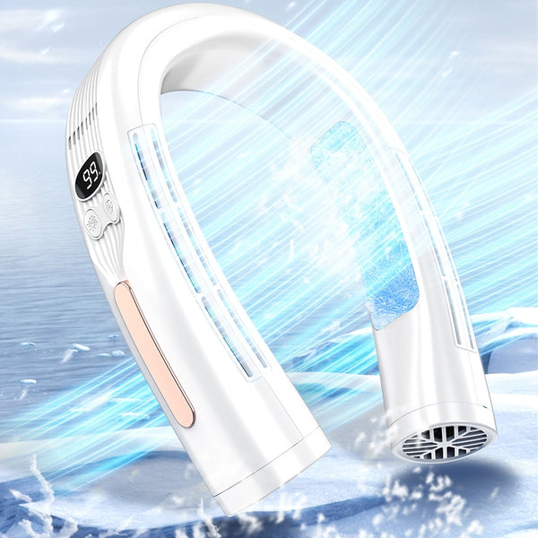 Hands-Free Neck Fan — Portable Cooling for Summer, Up to 8 Hrs