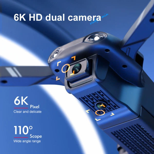 Foldable RC Drone – 6K Dual Camera, WiFi FPV, Quadcopter