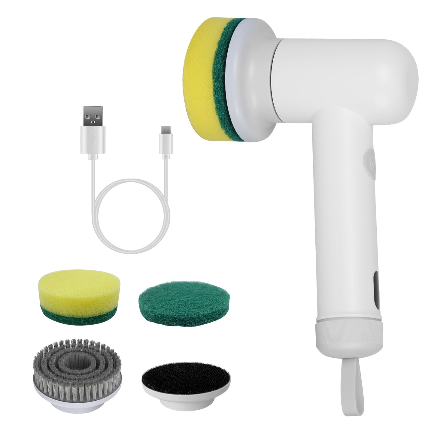 Cordless Spin Scrubber – 3 Brush Heads, 2 Speeds, Rechargeable