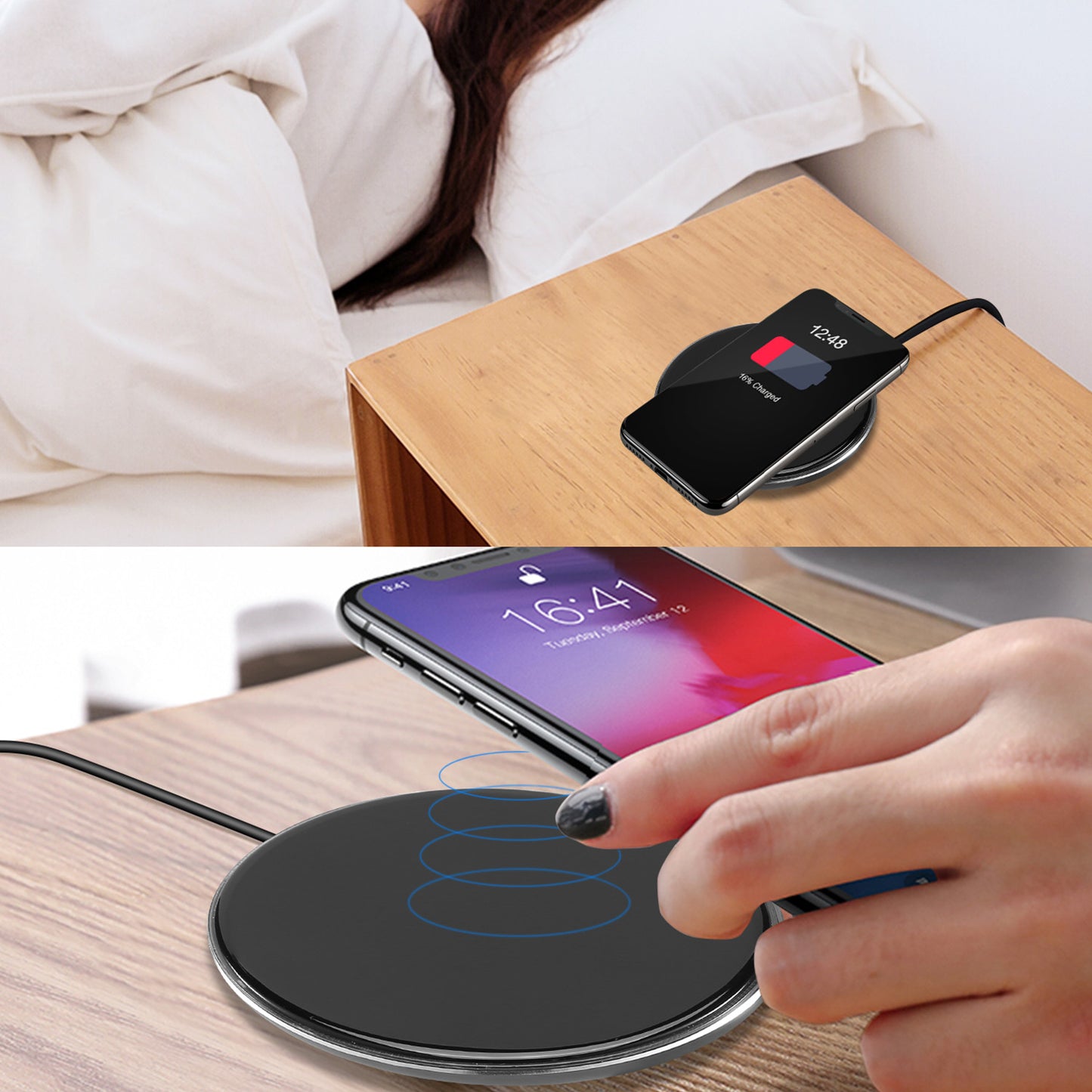 Qi Wireless Charging Pad – Ultra-Slim 5W, iPhone & Samsung