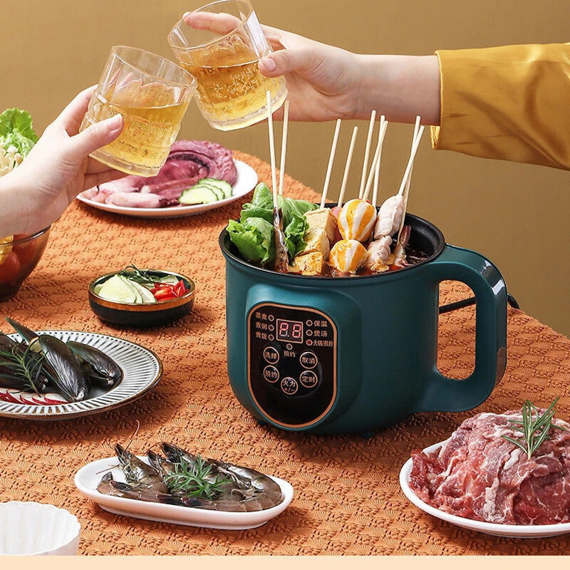 Electric Hot Pot & Rice Cooker — Non-Stick, Multi-Cook