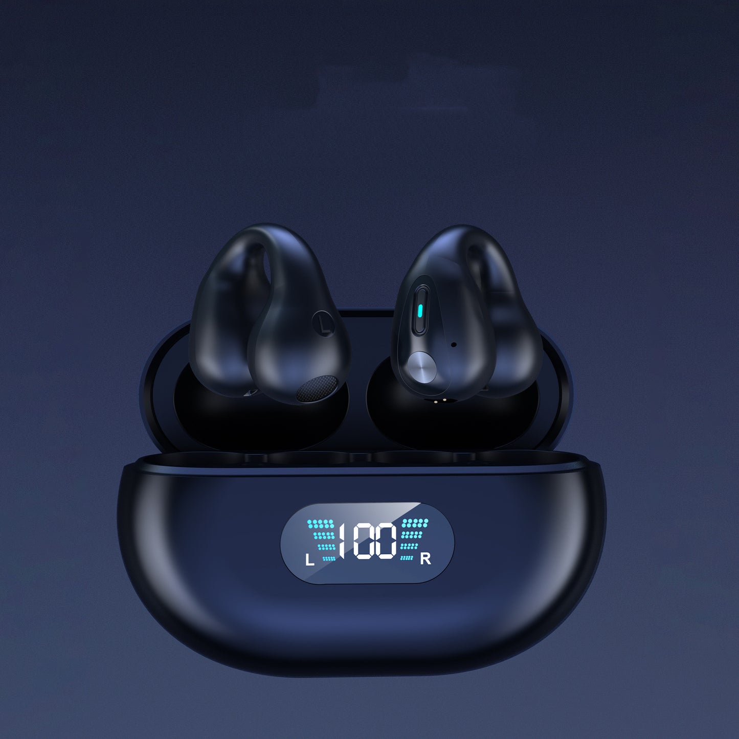Bone Conduction Ear Clip Earbuds — Bluetooth 5.3, HIFI Bass, Sports