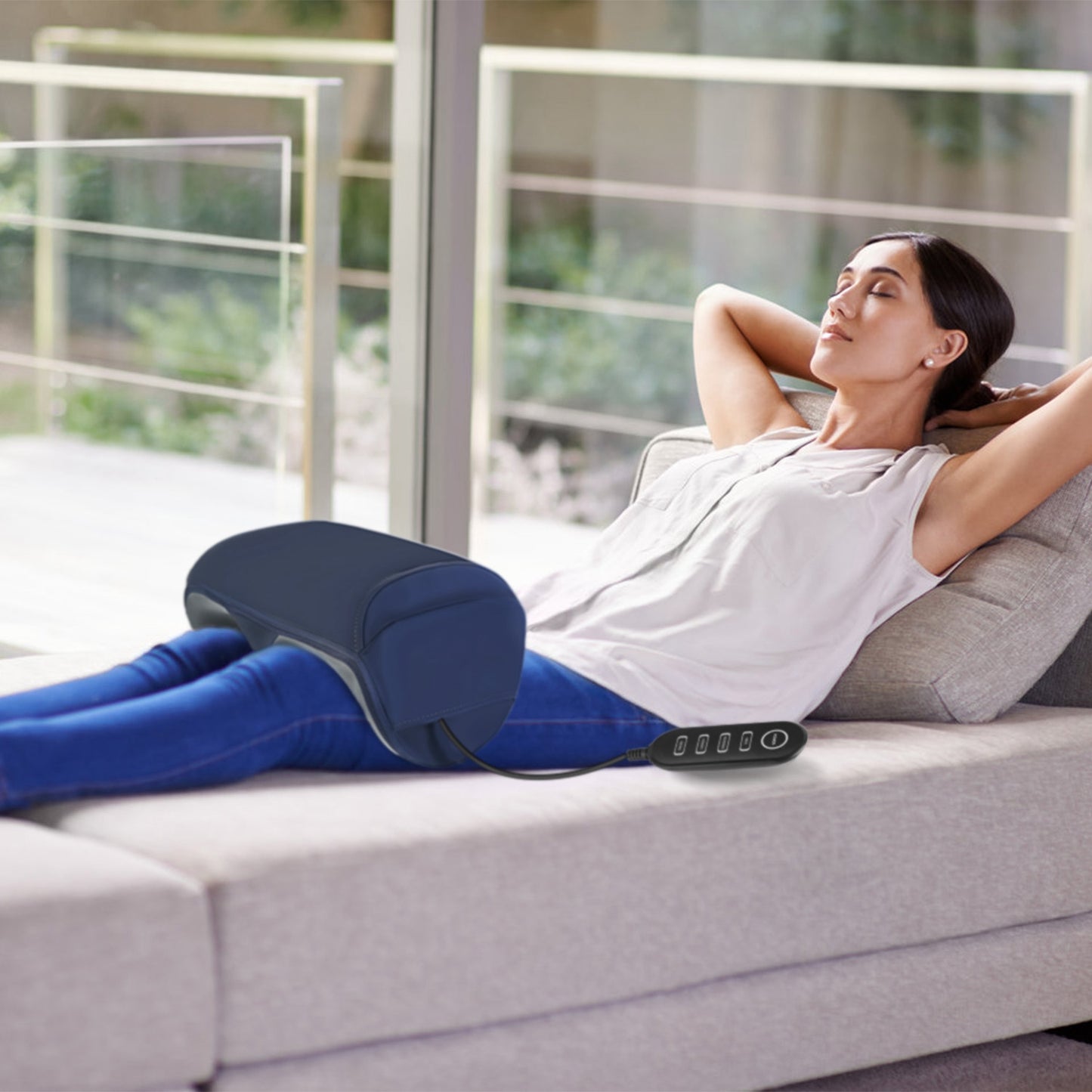 Shiatsu Foot & Calf Massager — Heat, 3 Modes & 3 Intensities