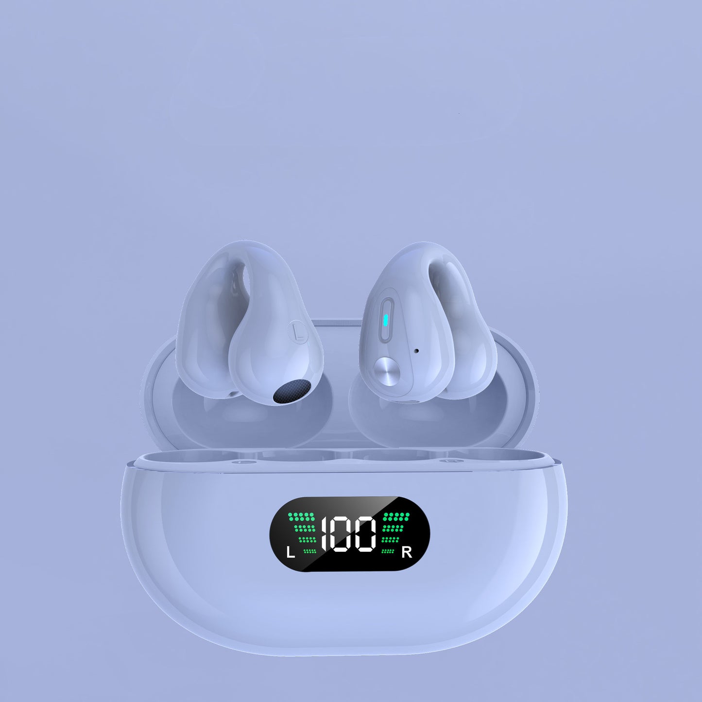 Bone Conduction Ear Clip Earbuds — Bluetooth 5.3, HIFI Bass, Sports