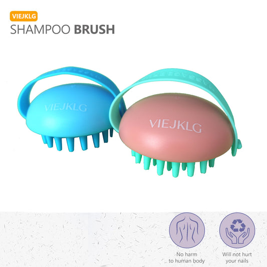 Scalp Massager Shampoo Brush — Waterproof, Detachable Head