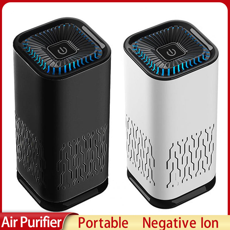 Portable Car & Home Air Purifier – Negative Ion, Removes Dust & Smoke