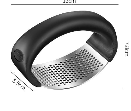 Stainless Steel Garlic Press & Masher – Manual, Easy Squeeze