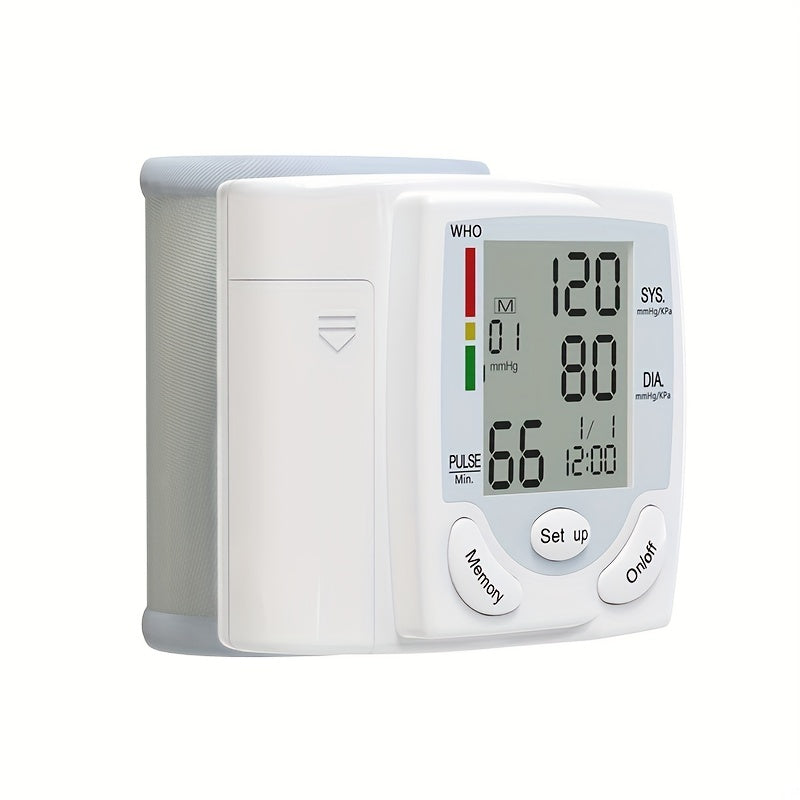 Wrist Blood Pressure Monitor — Digital BP & Heart Rate Tracker