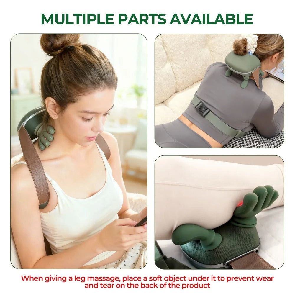 Wireless Neck & Shoulder Massage Shawl — Bionic Kneading, Brushless Motor