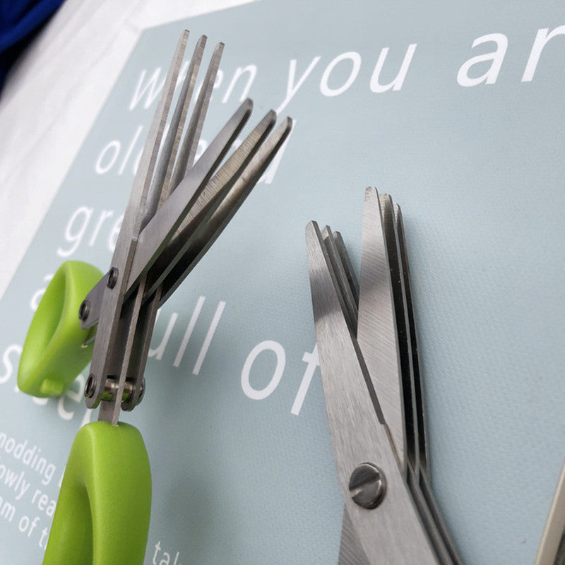 Multi-Blade Herb & Green Onion Scissors – Stainless Steel