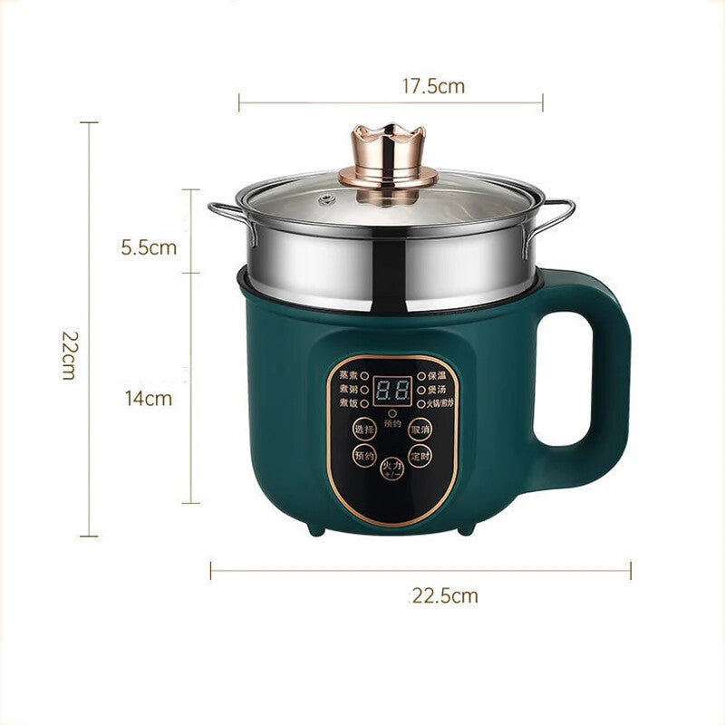 Electric Hot Pot & Rice Cooker — Non-Stick, Multi-Cook