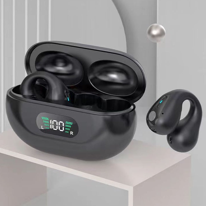 Bone Conduction Ear Clip Earbuds — Bluetooth 5.3, HIFI Bass, Sports