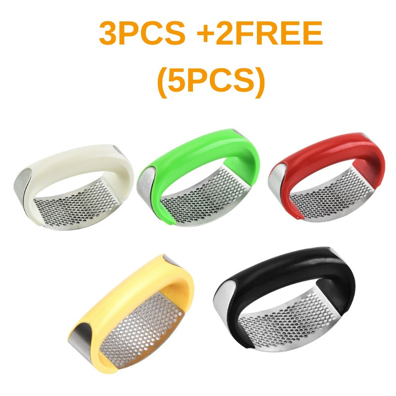 Stainless Steel Garlic Press & Masher – Manual, Easy Squeeze