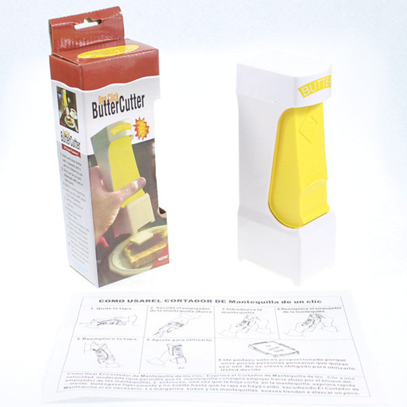 One-Button Butter & Cheese Cutter — Slice & Store in One