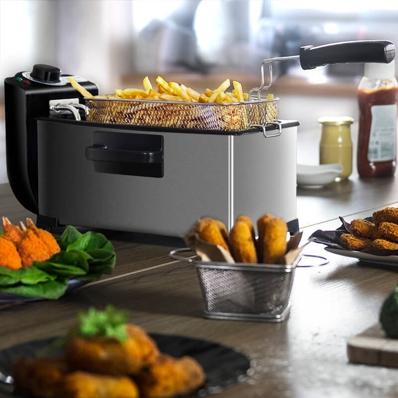 3L Electric Deep Fryer – Crispy Fries at Home, Easy Clean