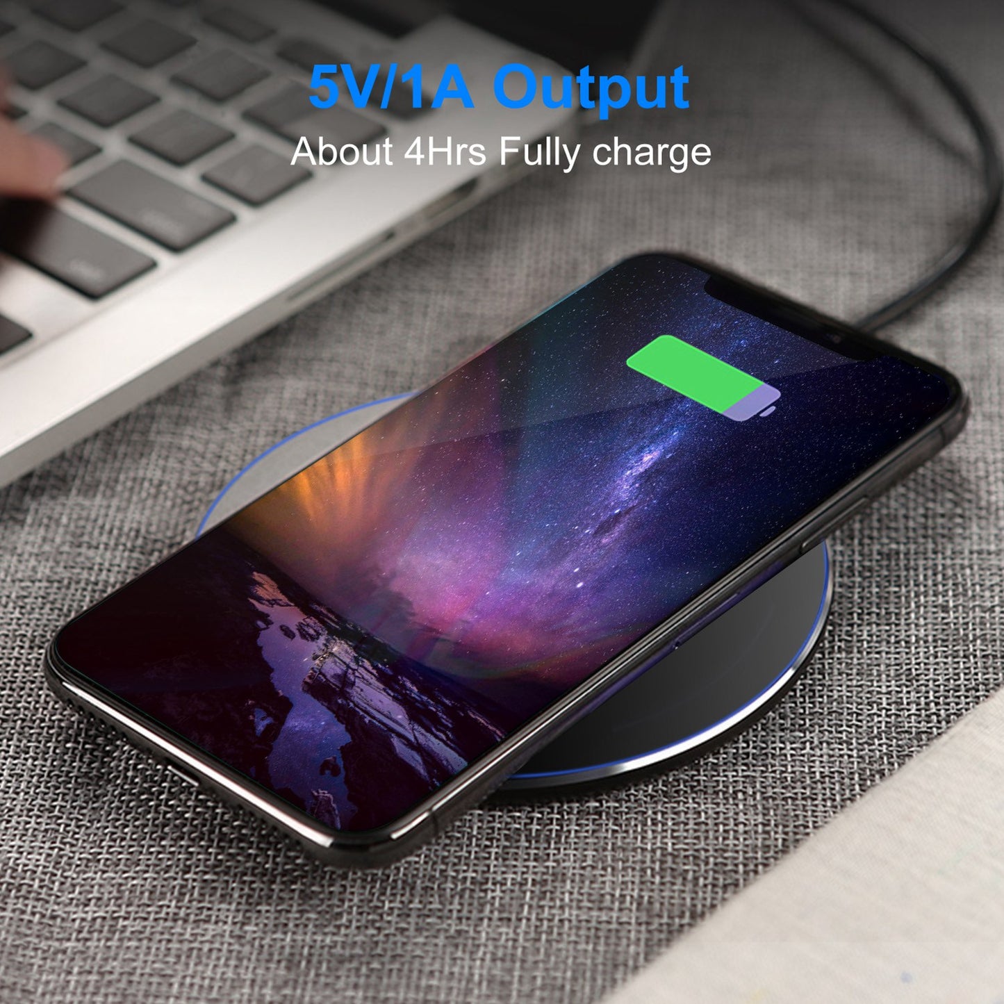 Qi Wireless Charging Pad – Ultra-Slim 5W, iPhone & Samsung